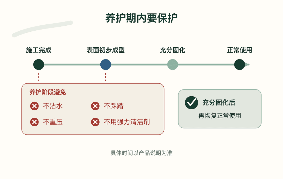 图 4 养护期内要保护